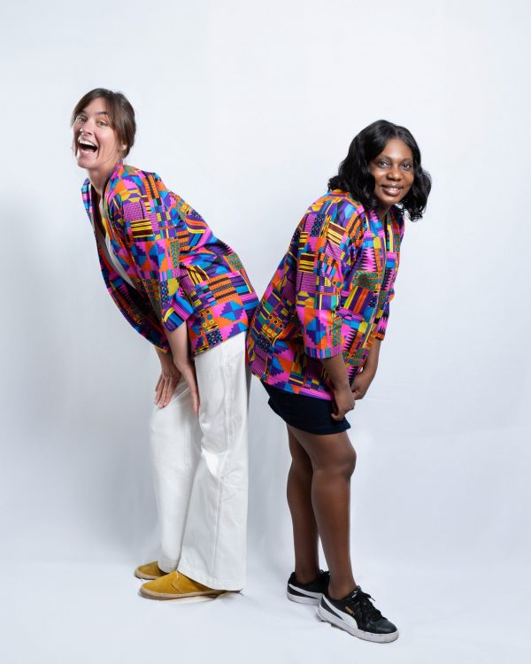 Unisex Oversized Lightweight Kimono-Style Jacket Vibrant Unity (M) - Image 3