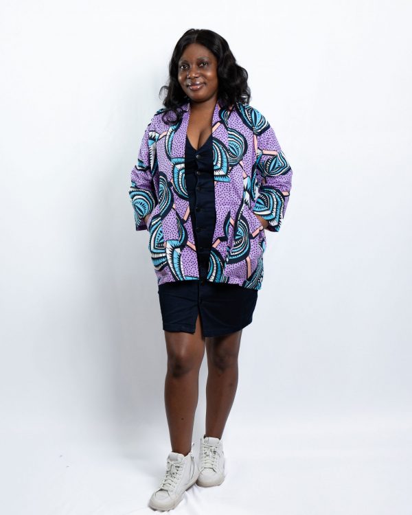 Unisex Oversized Lightweight Kimono-Style Jacket Pastel Flow (XS)