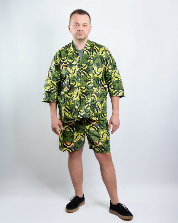 Unisex Oversized Lightweight Kimono-Style Jacket Jungle vibe (XL)