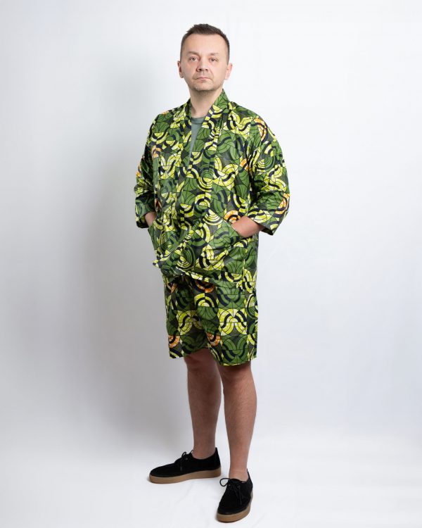 Unisex Oversized Lightweight Kimono-Style Jacket Jungle vibe (XL) - Image 2