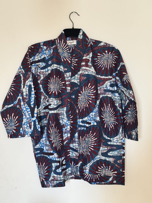 Unisex Oversized Lightweight Kimono-Style Jacket Ocean Breeze (M)