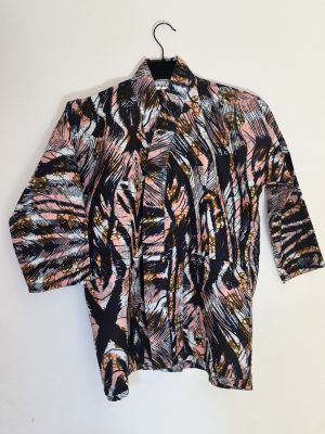 Unisex Oversized Lightweight Kimono-Style Jacket Savanna Burst (XS)