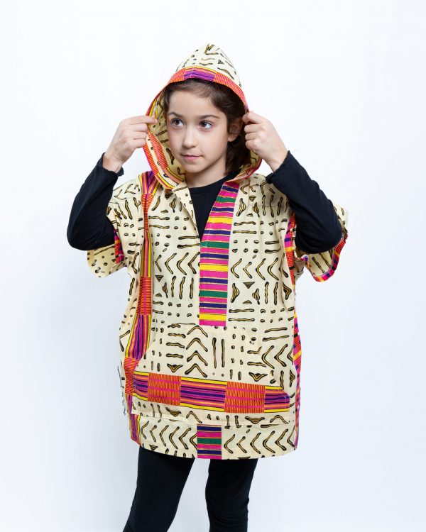 Unisex Oversized Lightweight Poncho for Kids Sunny Nomad - Image 2
